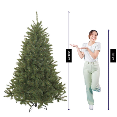 Triumph Tree Bristlecone Kunstkerstboom - Kerstversiering voor Binnen met Natuurlijke Hardneedle Afwerking - Kunstboom Rond en Vol met 1168 Takken -