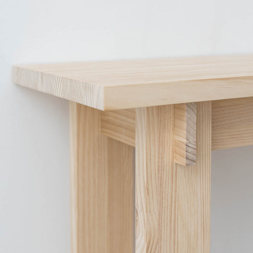 Naan Furniture Console Tagomago - Ongelakt massief hout - Natuurlijk - 120 x 80 cm - vtwonen shop