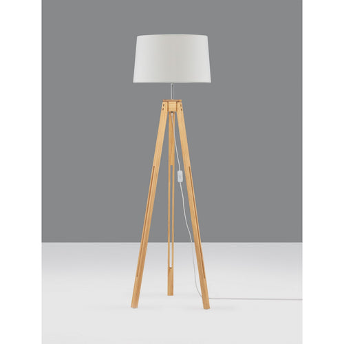 Nova Luce LE ROY Statief vloerlamp naturel wit E27 1x12W