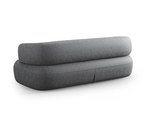 Micadoni Bank Jenny 3-zits, chenille, donkergrijs - 90x178x73cm