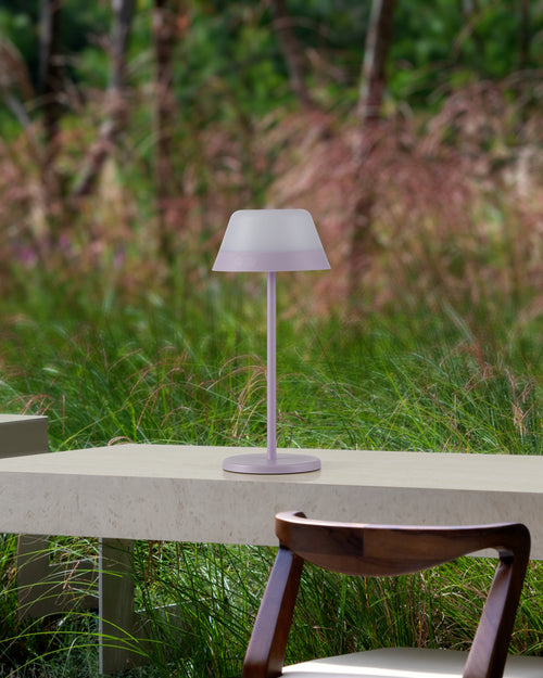 EGLO tafellamp Meggiano - draadloos - 32 cm - lila/wit - vtwonen shop