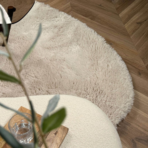 Interieur05 organisch vloerkleed Furr - beige - 290 x 200 cm