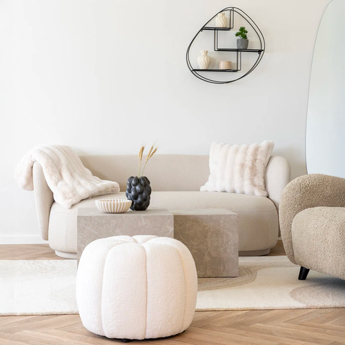 Artichok Marije Fluffy Plaid - Gebroken Wit - vtwonen shop