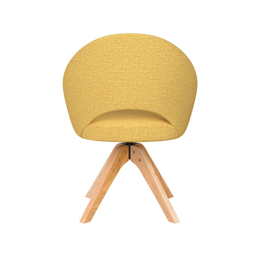 Housecraft Living Mick Eetkamerstoel Draaibaar Hout Okergeel - vtwonen shop