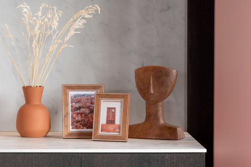 J-Line decoratie Figuur Lea - polyresin - terracotta