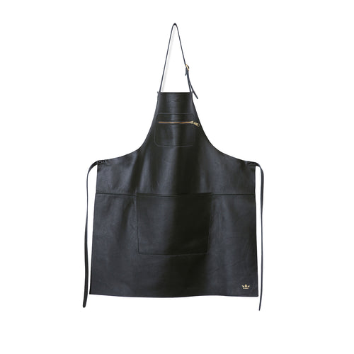 Dutchdeluxes Lederen Schort Amazing Apron - Zwart - vtwonen shop