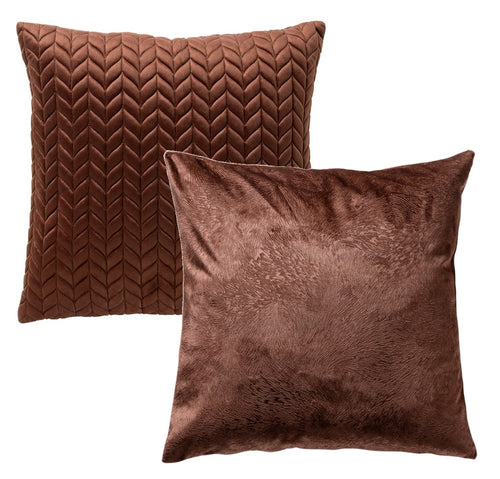 Dutch Decor set sierkussens - Melina en Elah - Donkerbruin - vtwonen shop