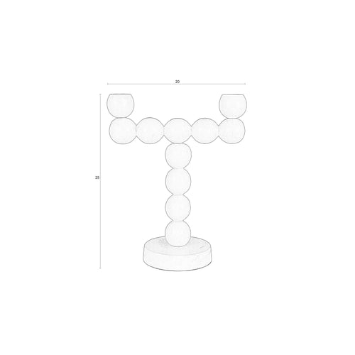 Zuiver Bubbles Kandelaar Two Shiny Lila - vtwonen shop