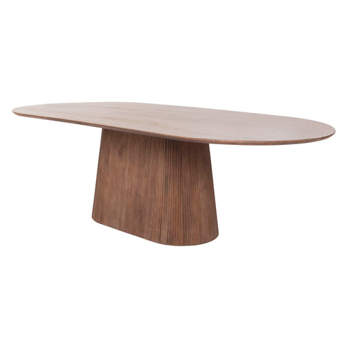 Giga Meubel Eettafel Salvador - Donkerbruin Hout - 240x110x76cm