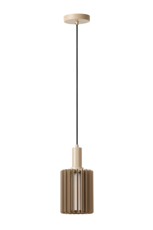 Lucide hanglamp LAMBRES - 1xE27 - Taupe - vtwonen shop