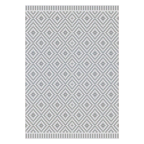 AFK Living vloerkleed Diamant - voor binnen en buiten - grijs - 120 x 170 cm