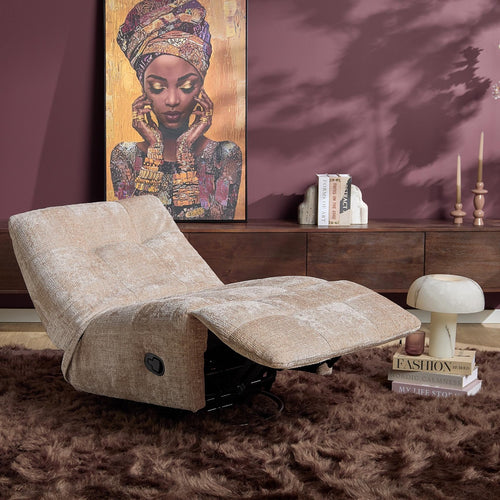 Starfurn Relaxfauteuil Chill - Beige - Draaibaar - 97x78x90cm