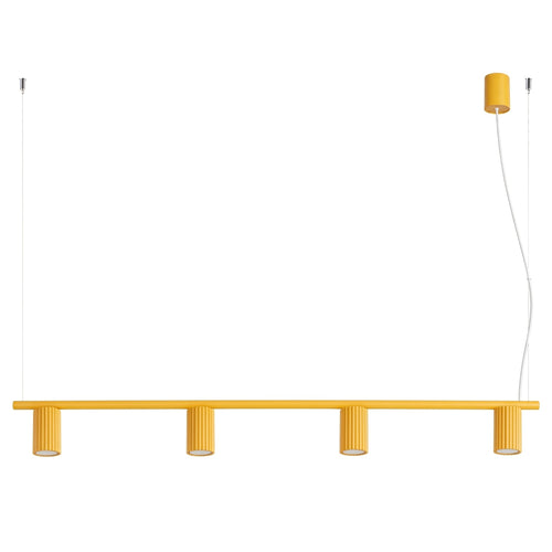 Sollux Lighting Kroonluchter KARBON 4 geel - 122x6,5x212cm