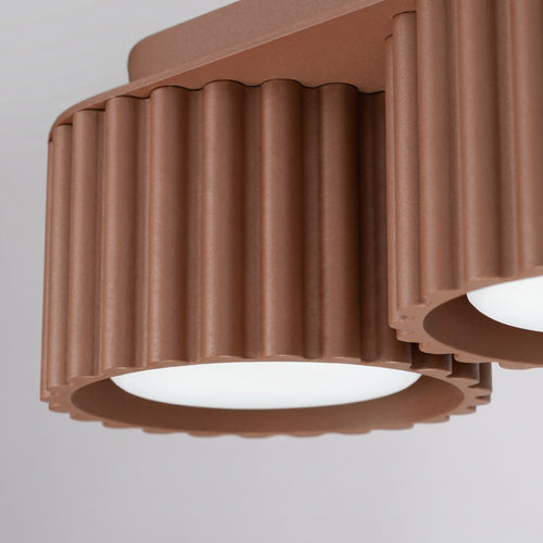 Sollux Lighting Plafondlamp AURA 3 mokka Gx53 - 32,5x10x8cm