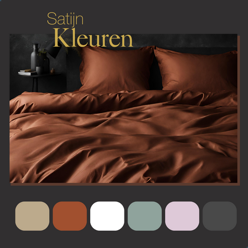 Ten Cate premium - dekbedovertrekset - 140x200/220 - 100% katoen satijn - oranje - vtwonen shop