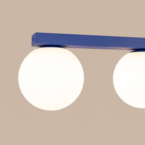 Sollux Lighting Plafondlamp YOLI 6 ultramarijn - 120x12x14,5cm