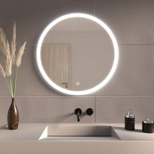 LOMAZOO badkamerspiegel Seattle Premium - met LED verlichting & anti condens - rond - 60 cm