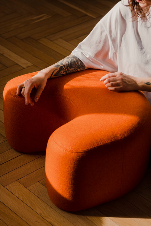 noo.ma Ü Poef - Terracotta Wool
