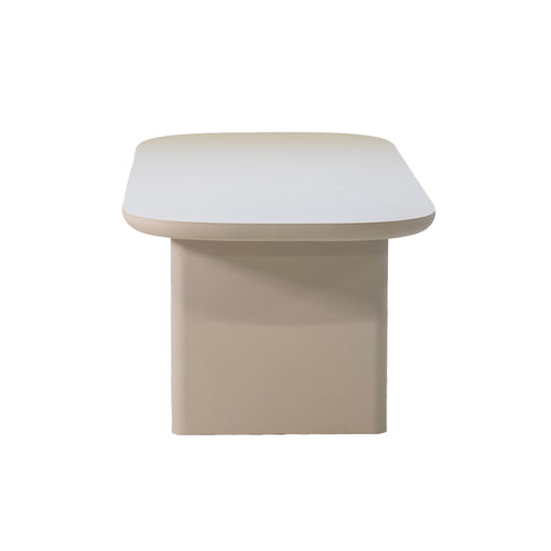 Giga Meubel Tuintafel Maya - Deens Ovaal - Beige Betonlook - 240x100x75cm