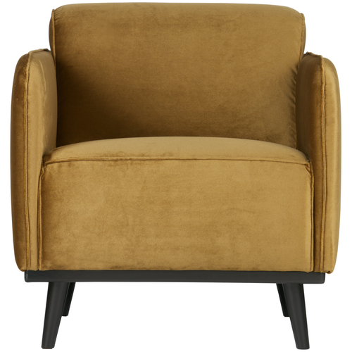 WOOOD fauteuil met arm Statement - Polyester - Honing Geel - vtwonen shop
