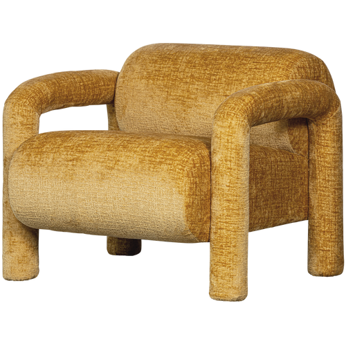 WOOOD fauteuil Lenny - Polyester  - Goud/Geel - 65x76x82 - vtwonen shop