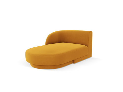 Micadoni - Linker meridiaan "Miley" flueel, geel - 156x90x70cm