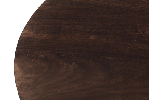 Livingfurn eetkamertafel Salvator Walnut - 130cm - mangohout