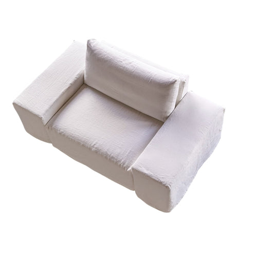 Tikamoon Modulaire fauteuil in wit linnen - Wit