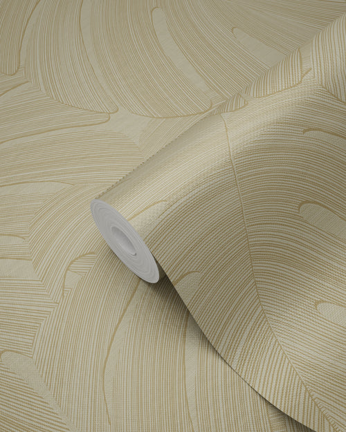 Origin Wallcoverings behang tropische bladeren zand beige - 53 cm x 10.05 m - 348025 - vtwonen shop