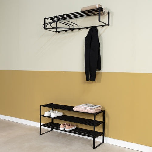 Spinder Design schoenenrek Rex SR 2 - 100 Cm - Zwart - 16 paar schoenen