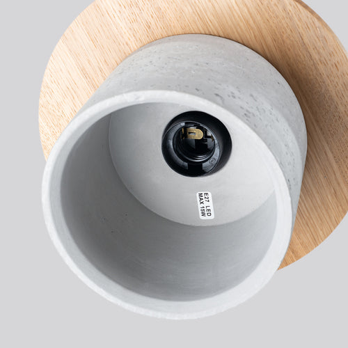Sollux Lighting Hanglamp MAB beton - 22x22x125cm