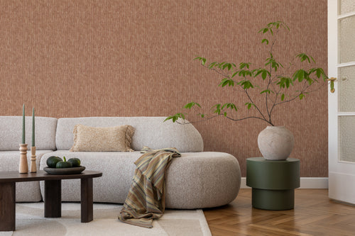 ESTAhome behang grafische lijnen terracotta - 50 x 900 cm - 131418 - vtwonen shop