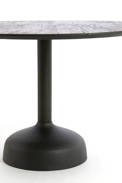 Light & Living eettafel TUNJA - Ø120x76 cm - zwart
