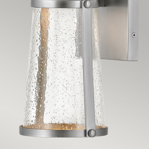 Elstead Hinkley Miles Outdoor Wandlantaarn Gelakt Satijn Nikkel, IP44