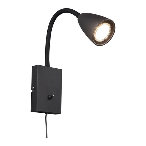 Trio Wanda Wandlamp - GU10 - Zwart