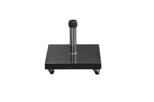 Eureka granieten parasolvoet - 40 kg - zwart gepolijst - verrijdbaar - vtwonen shop
