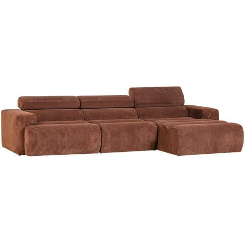 WOOOD chaise longue bank rechts Novi - Ribstof - Terra - vtwonen shop