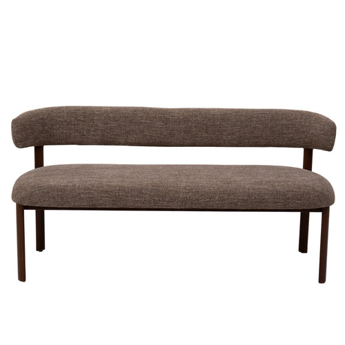 DÉJA Living Eetkamerbank Alamo - Taupe/Walnoot - 180cm