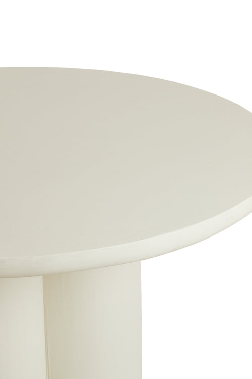 Light & Living eettafel MIZUHO - Ø130x78cm - wit