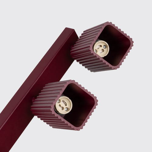 Sollux Lighting Plafondlamp RAYO 6L bordeaux - 117x6x16,5cm