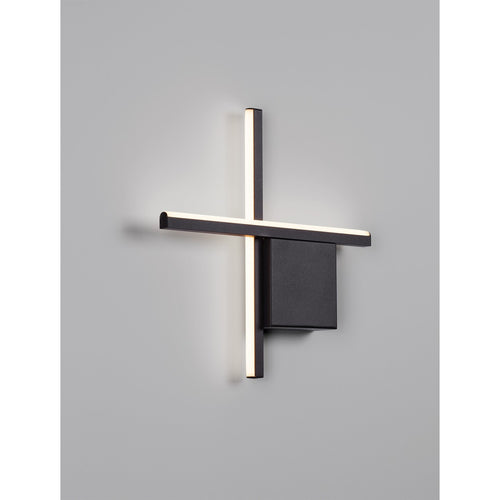 Nova Luce CROSS Geïntegreerde LED-wandlamp Sandy Black LED 10W 660lm 2700K