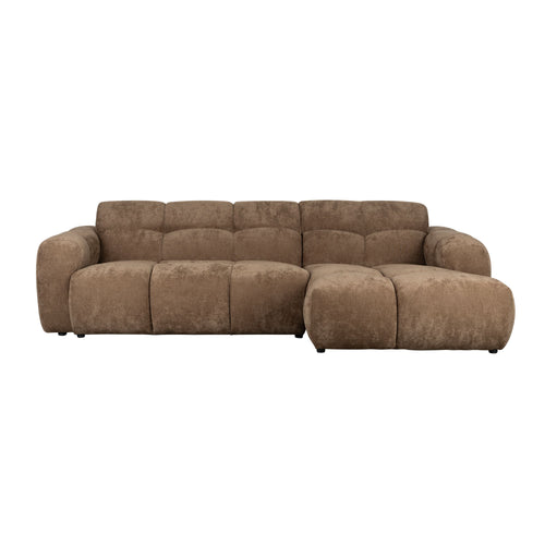Housecraft Living Vento 3,5-Zitsbank Rechts Bruin