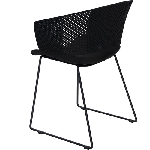 Lesli Living bistrostoel Orly - zwart - 58,5x45,5∕53x79cm - set van 4