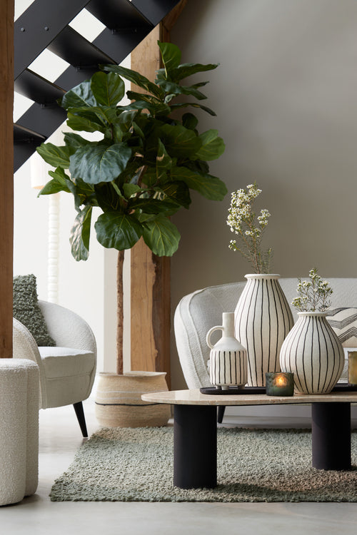 Light & Living vaas DIPHU - Ø23x29cm - wit