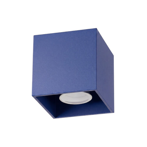Sollux Lighting Plafondlamp QUAD 1 ultramarijn - 10x10x10cm