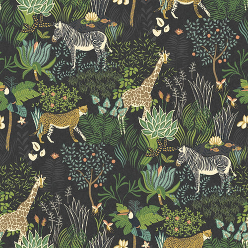 Sanders & Sanders fotobehang jungle dieren bruin en groen - 424 x 280 cm - 640887