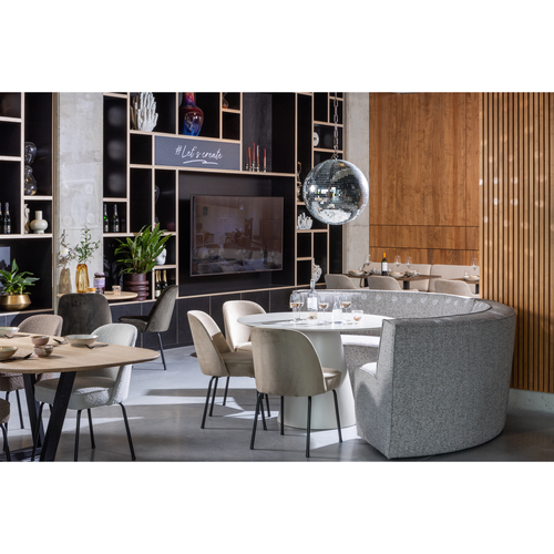 WOOOD discobal Boney- Glas - Zilver - 50x50x50 - vtwonen shop