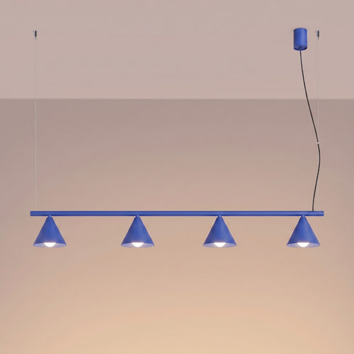 Sollux Lighting Kroonluchter NOX 4L ultramarijn - 122x14x215cm