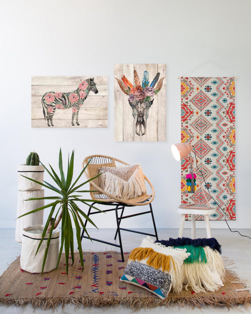 Really Nice Things - Paneel - 60x40 cm - Flowers Zebra - vtwonen shop