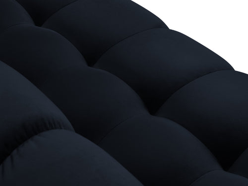 Cosmopolitan Design linker hoekbank Bali 5-zits, flueel, donkerblauw - 185x293x75cm